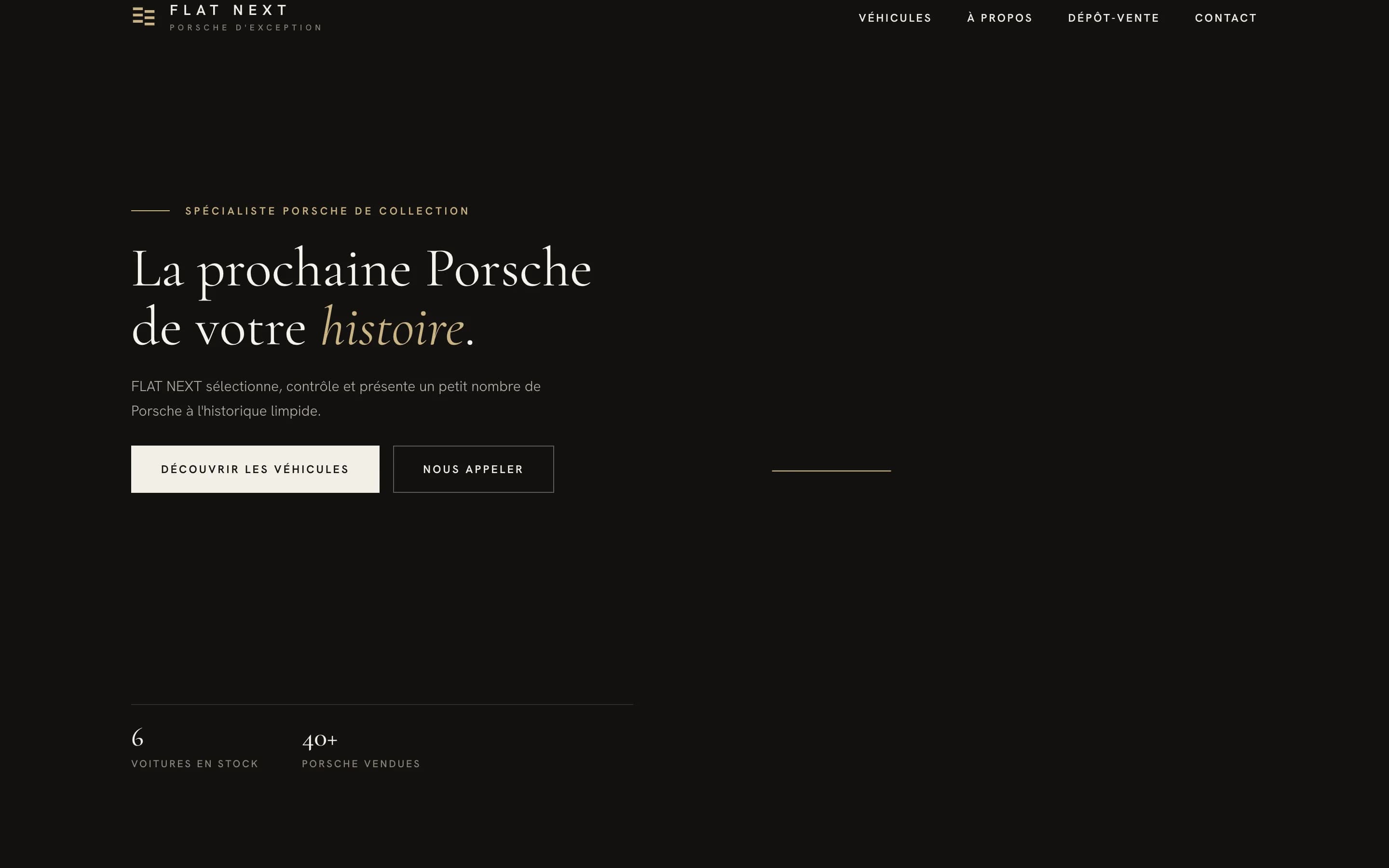 FLAT NEXT — vitrine trilingue & gestion de stock pour spécialiste Porsche — page 3