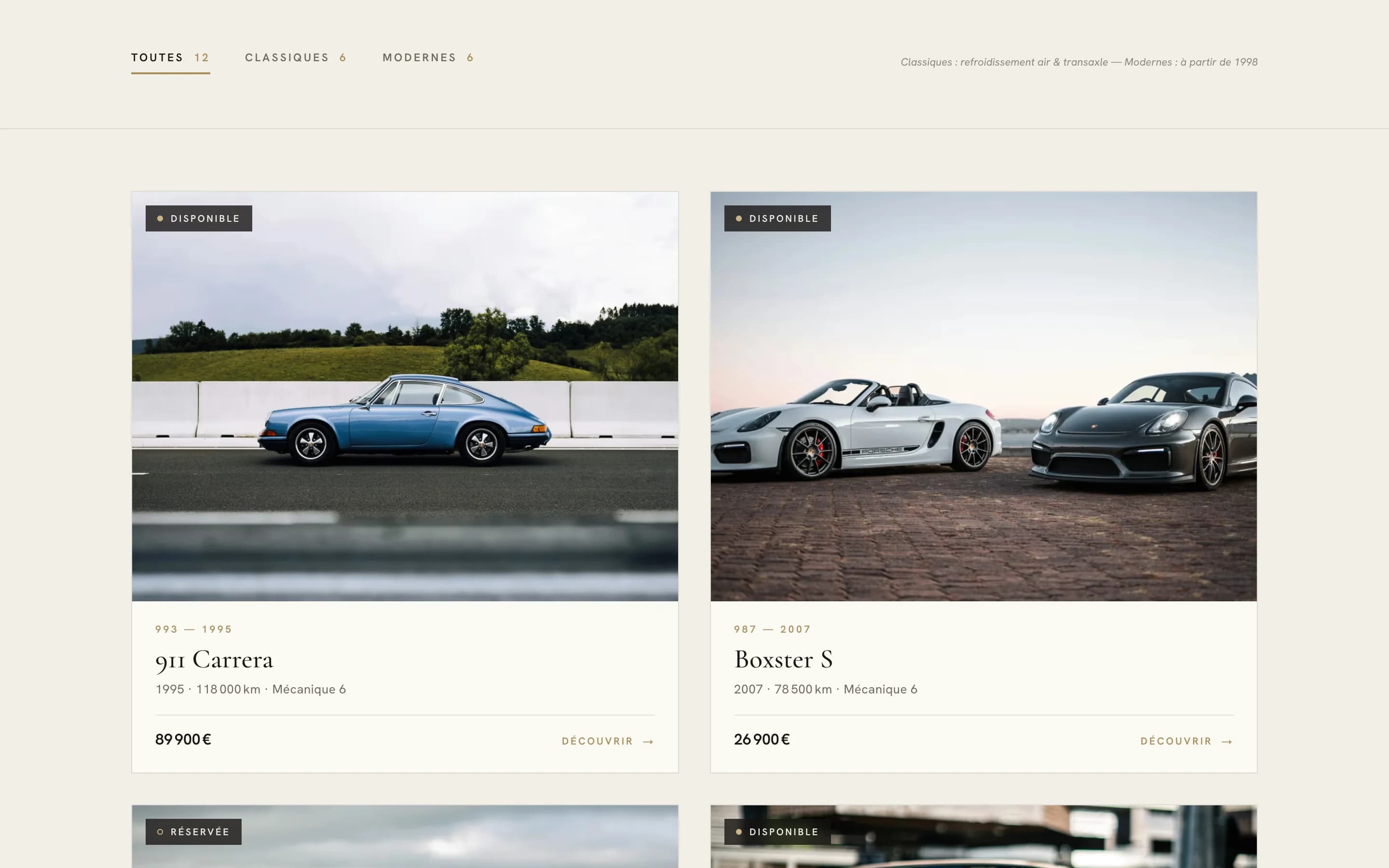 FLAT NEXT — vitrine trilingue & gestion de stock pour spécialiste Porsche — page 2