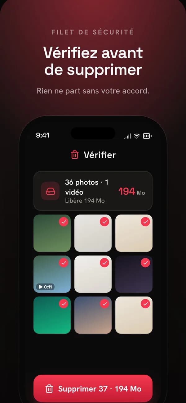 Swipix — trier sa galerie photo iOS d'un simple swipe — écran 2