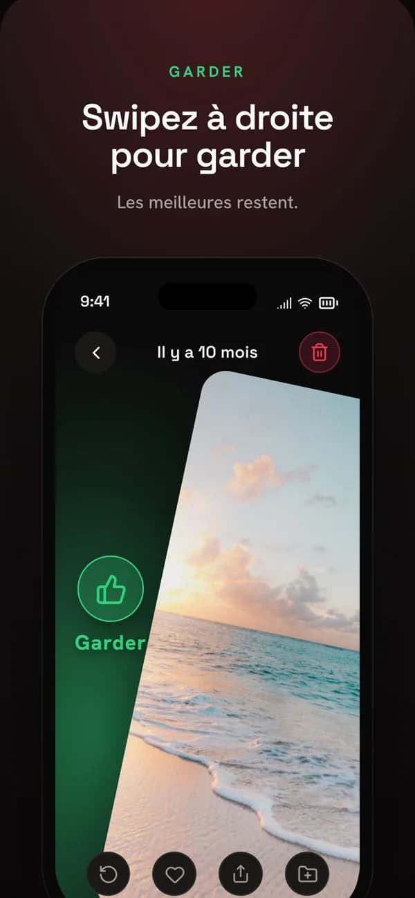 Swipix — trier sa galerie photo iOS d'un simple swipe — écran 4